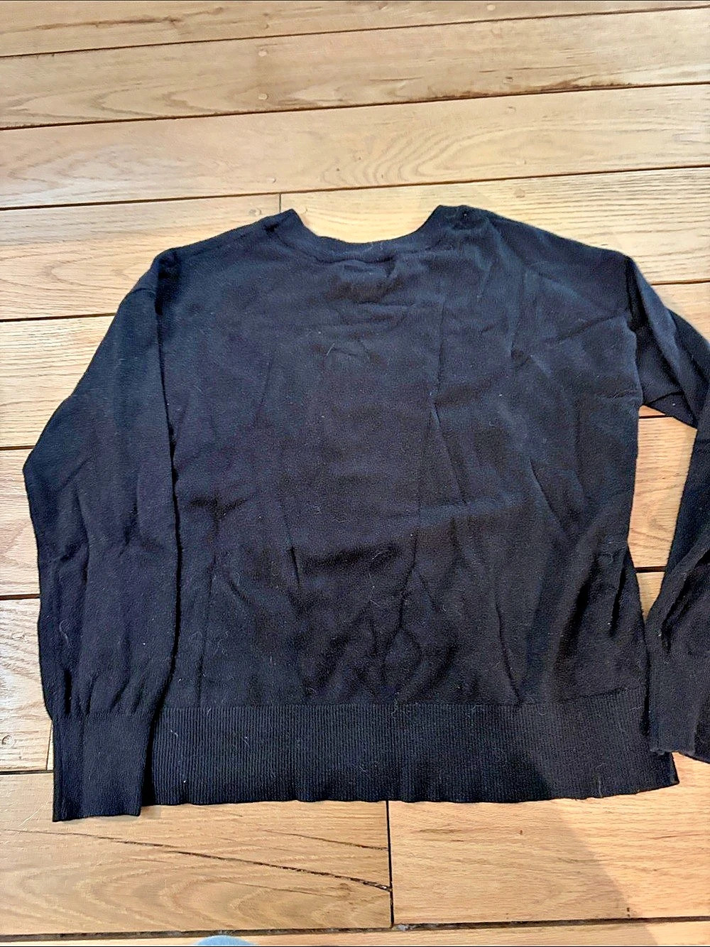 Rae Dunn Be Kind Black Pullover Sweater Medium - Picture 2 of 3